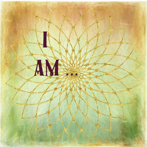 I Am Gold Ornate Wood Framed Art Print with Double Matting by Murdock, Ramona