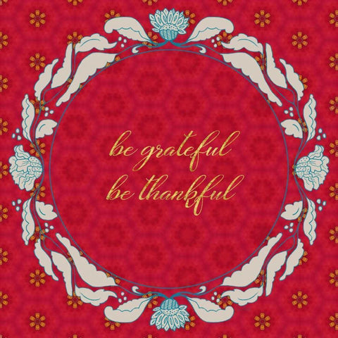 Lotus Motif Wreath White Modern Wood Framed Art Print by Murdock, Ramona