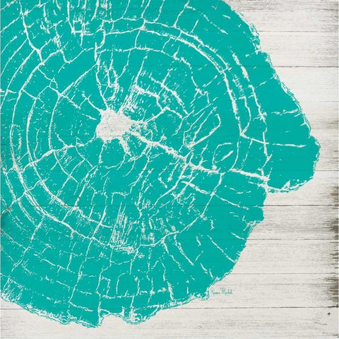 Tree Rings IV White Modern Wood Framed Art Print by Murdock, Ramona
