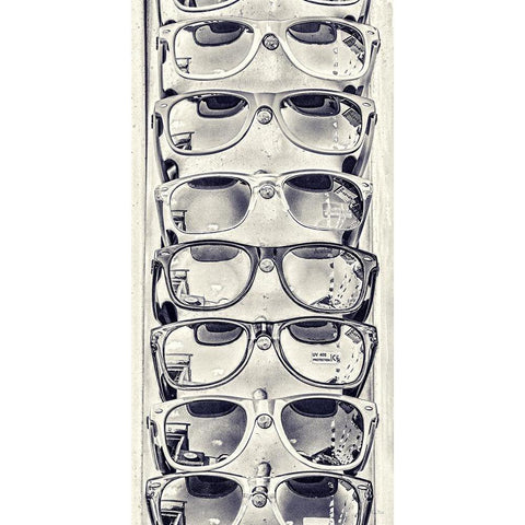 Cool Glass I White Modern Wood Framed Art Print by Murdock, Ramona