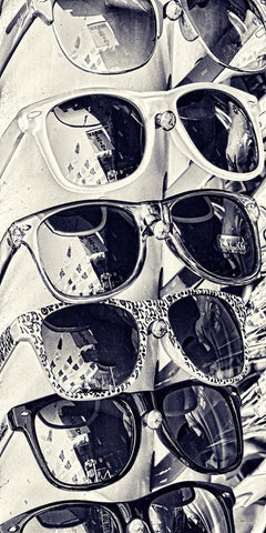 Cool Glass III Black Ornate Wood Framed Art Print with Double Matting by Murdock, Ramona