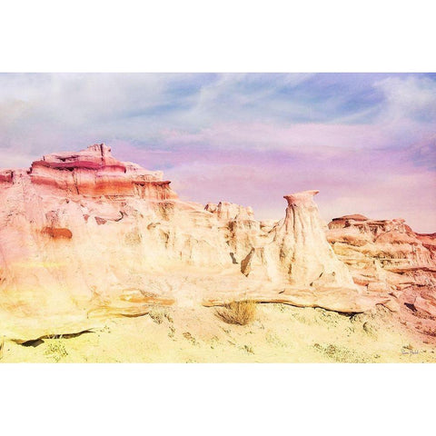 Bisti Badlands Desert Wonderland III Black Modern Wood Framed Art Print by Murdock, Ramona