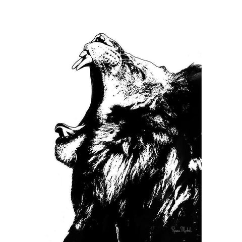 The King Black Modern Wood Framed Art Print with Double Matting by Murdock, Ramona