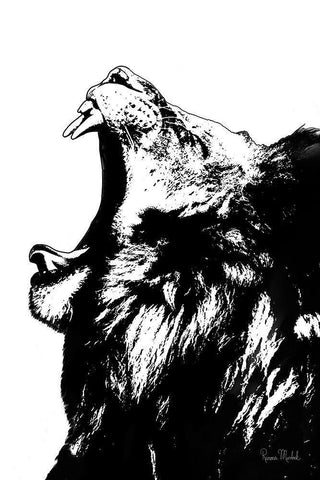 The King Black Ornate Wood Framed Art Print with Double Matting by Murdock, Ramona