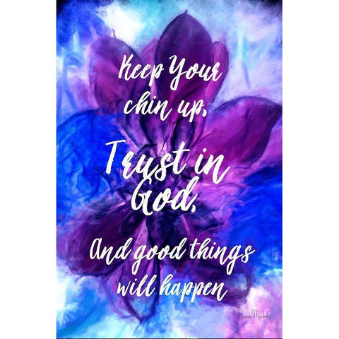 Chin Up Black Modern Wood Framed Art Print with Double Matting by Murdock, Ramona