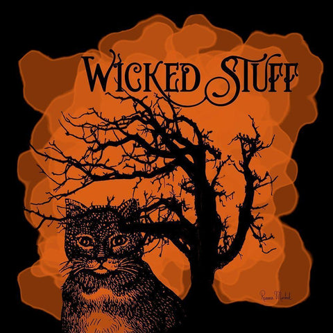 Wicked Stuff Black Modern Wood Framed Art Print by Murdock, Ramona