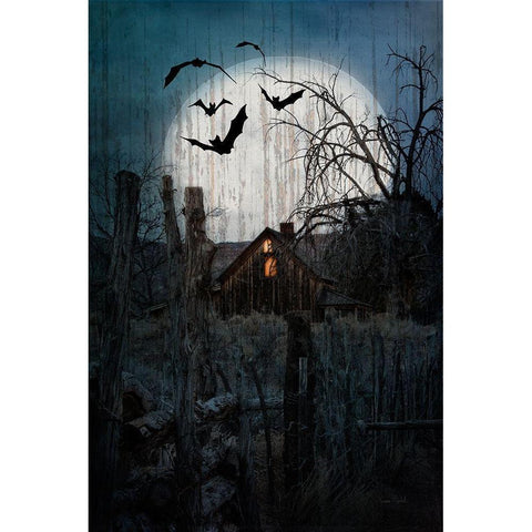 Spook House Black Modern Wood Framed Art Print by Murdock, Ramona