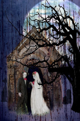 Mr. and Mrs.  White Modern Wood Framed Art Print with Double Matting by Murdock, Ramona