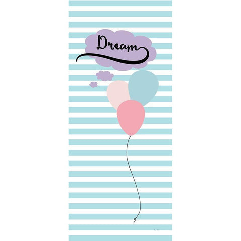 Dream Balloons Black Modern Wood Framed Art Print with Double Matting by Murdock, Ramona