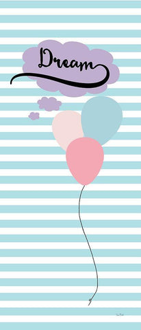 Dream Balloons White Modern Wood Framed Art Print with Double Matting by Murdock, Ramona