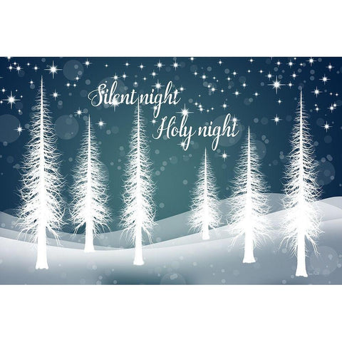 Silent Night Black Modern Wood Framed Art Print by Murdock, Ramona