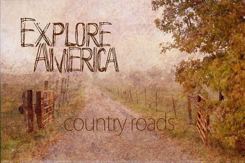 Explore America Black Ornate Wood Framed Art Print with Double Matting by Murdock, Ramona