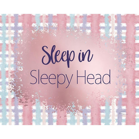 Sleep In Black Modern Wood Framed Art Print with Double Matting by Murdock, Ramona