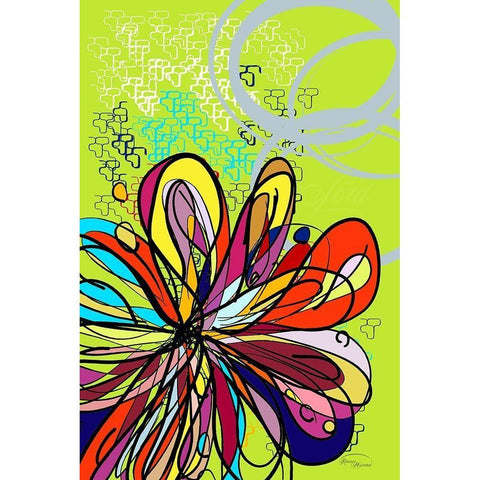 It Was a Riot White Modern Wood Framed Art Print by Murdock, Ramona