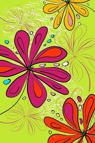 Key Lime Joy Black Ornate Wood Framed Art Print with Double Matting by Murdock, Ramona