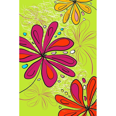 Key Lime Joy Black Modern Wood Framed Art Print by Murdock, Ramona