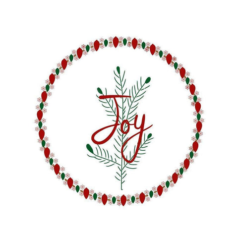 Joy White Modern Wood Framed Art Print by Murdock, Ramona