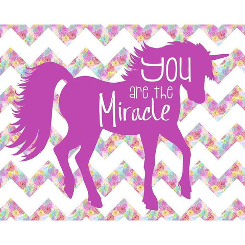 You Are the Miracle White Modern Wood Framed Art Print by Murdock, Ramona