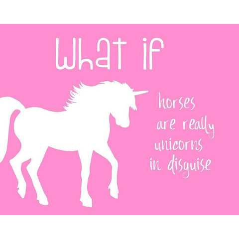 What If Horses Gold Ornate Wood Framed Art Print with Double Matting by Murdock, Ramona