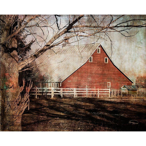 Still Working Gold Ornate Wood Framed Art Print with Double Matting by Murdock, Ramona