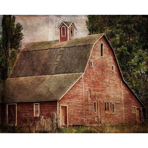 Yesterday Black Modern Wood Framed Art Print with Double Matting by Murdock, Ramona