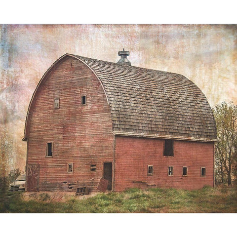 Some Place in Time White Modern Wood Framed Art Print by Murdock, Ramona