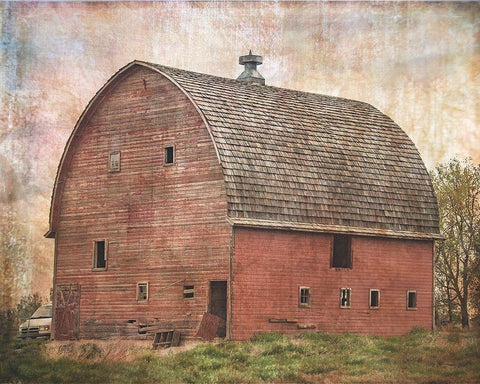 Some Place in Time Black Ornate Wood Framed Art Print with Double Matting by Murdock, Ramona