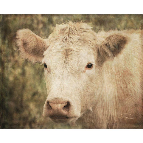 Flossie Mae White Modern Wood Framed Art Print by Murdock, Ramona