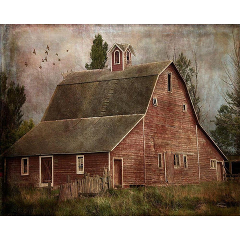 Yesterday II Black Modern Wood Framed Art Print by Murdock, Ramona