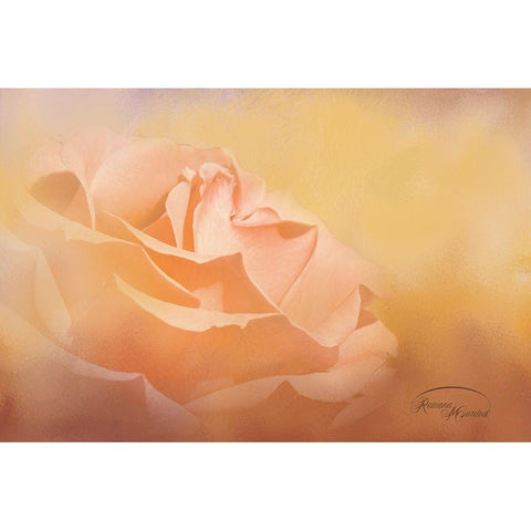 Flowers in Heaven Gold Ornate Wood Framed Art Print with Double Matting by Murdock, Ramona