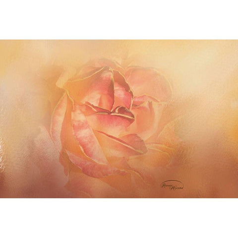 Golden Sunshine White Modern Wood Framed Art Print by Murdock, Ramona