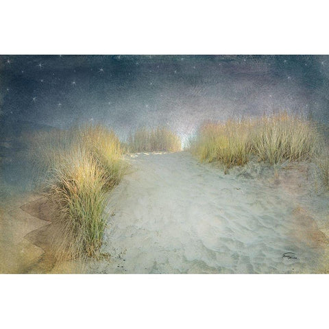 Starlight Beach Black Modern Wood Framed Art Print by Murdock, Ramona
