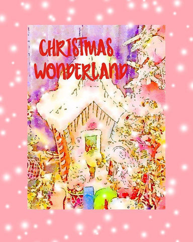 Christmas Wonderland Black Ornate Wood Framed Art Print with Double Matting by Murdock, Ramona