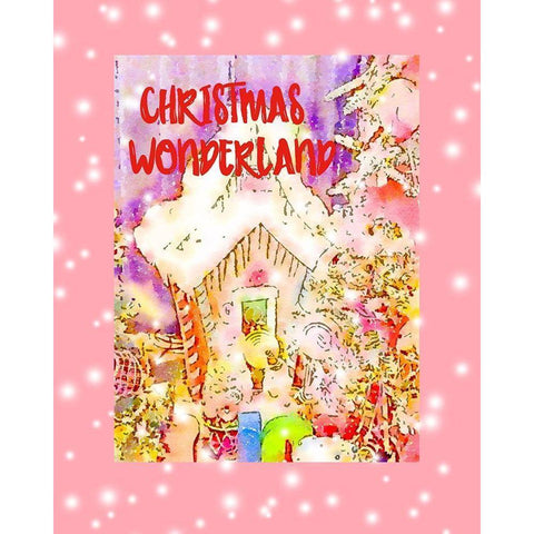 Christmas Wonderland Black Modern Wood Framed Art Print with Double Matting by Murdock, Ramona