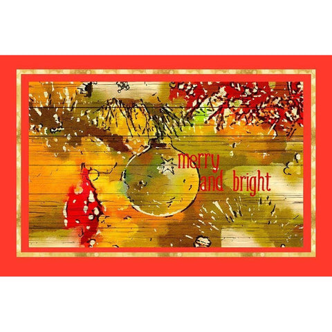Merry and Bright II White Modern Wood Framed Art Print by Murdock, Ramona