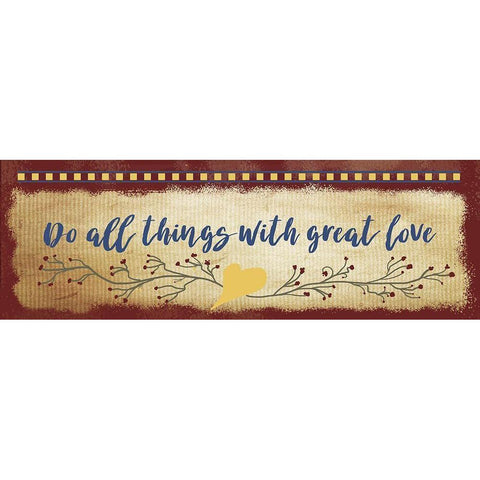 Do All Things Gold Ornate Wood Framed Art Print with Double Matting by Murdock, Ramona