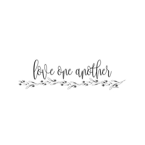 Love One Another Gold Ornate Wood Framed Art Print with Double Matting by Murdock, Ramona