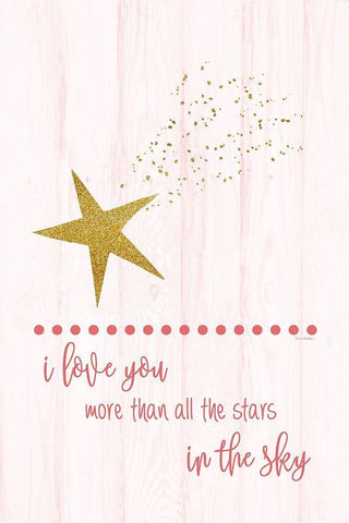 I Love You More Black Ornate Wood Framed Art Print with Double Matting by Murdock, Ramona