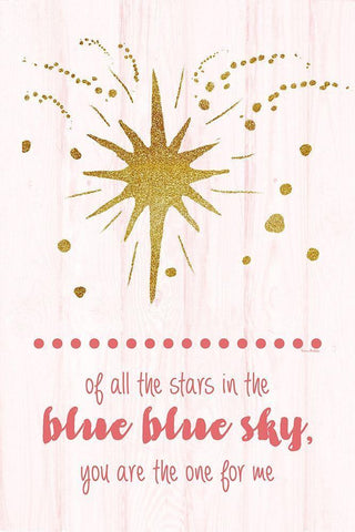 Of All the Stars White Modern Wood Framed Art Print with Double Matting by Murdock, Ramona