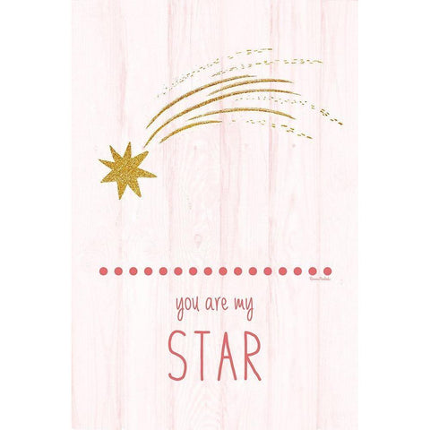 You Are My Star Black Modern Wood Framed Art Print by Murdock, Ramona