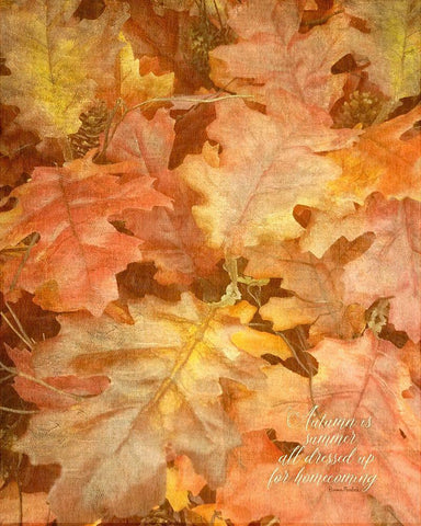 Autumn Dressed Up White Modern Wood Framed Art Print with Double Matting by Murdock, Ramona