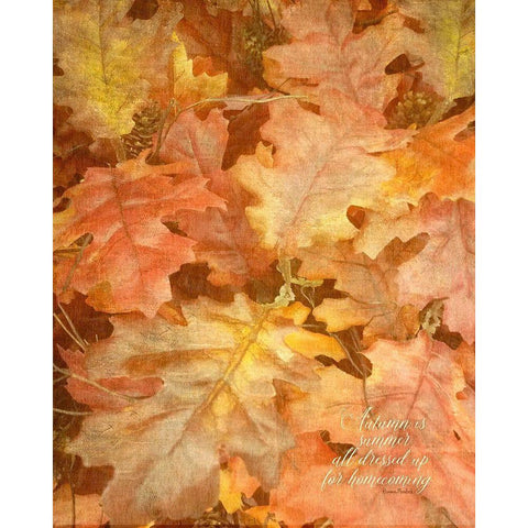 Autumn Dressed Up White Modern Wood Framed Art Print by Murdock, Ramona