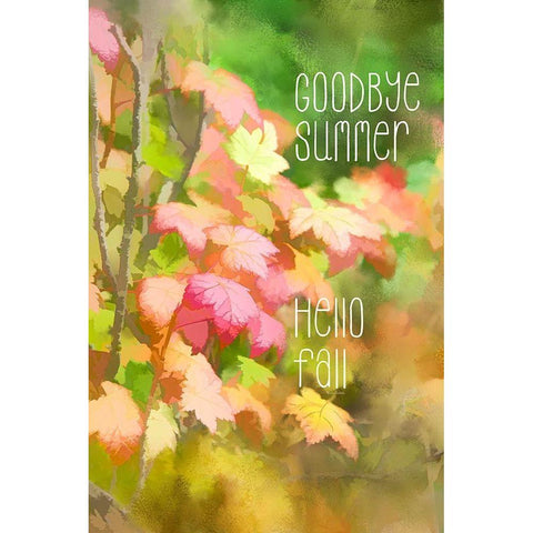 Goodbye Summer, Hello Fall Black Modern Wood Framed Art Print by Murdock, Ramona