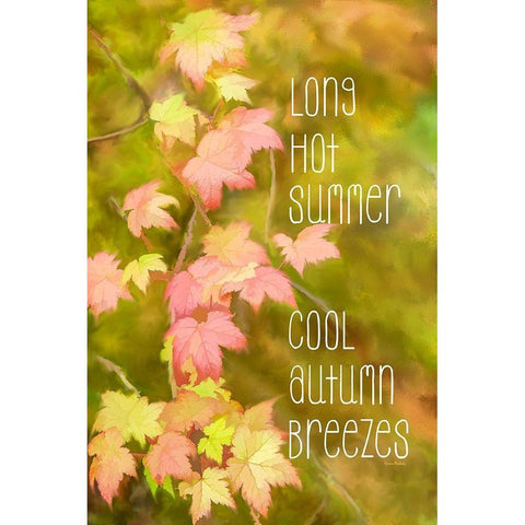 Cool Autumn Breezes White Modern Wood Framed Art Print by Murdock, Ramona