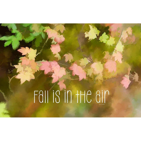 Fall is in the Air Black Modern Wood Framed Art Print with Double Matting by Murdock, Ramona