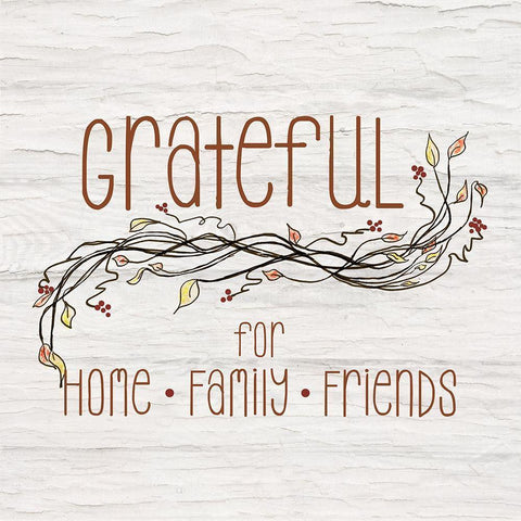 Grateful for Home II White Modern Wood Framed Art Print by Murdock, Ramona