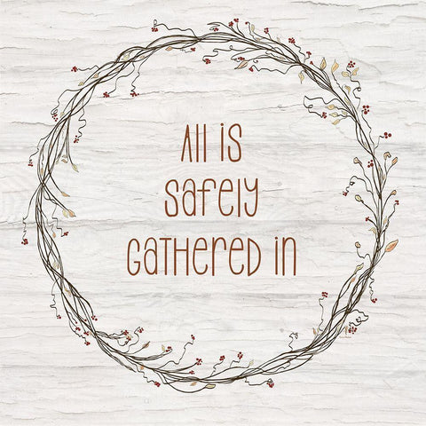 Safely Gathered II Black Modern Wood Framed Art Print by Murdock, Ramona