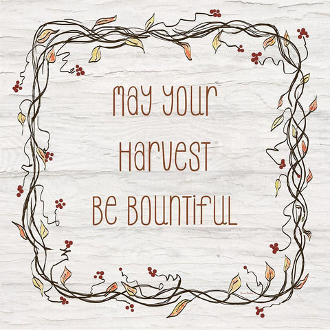 Your Harvest Be Bountiful II Gold Ornate Wood Framed Art Print with Double Matting by Murdock, Ramona