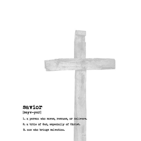 Savior Black Modern Wood Framed Art Print by Murdock, Ramona