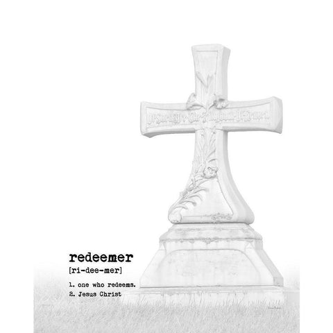 Redeemer Black Modern Wood Framed Art Print by Murdock, Ramona